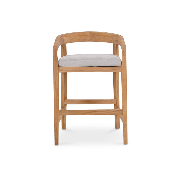 Bramble - Raleigh Counter Stool w/ Seat Cushion - Outdoor Teak - 40117T3U05QDF--- - GreatFurnitureDeal