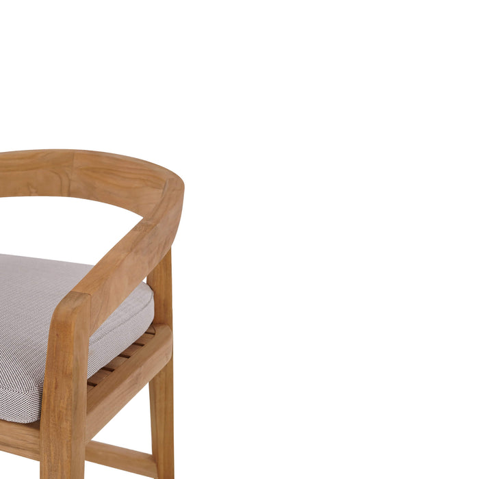 Bramble - Raleigh Counter Stool w/ Seat Cushion - Outdoor Teak - 40117T3U05QDF--- - GreatFurnitureDeal