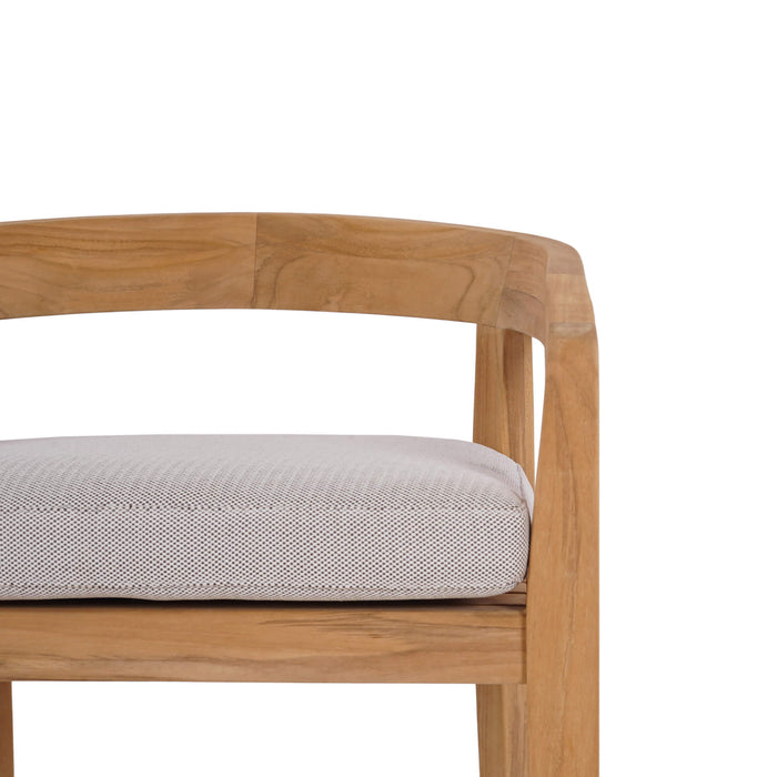 Bramble - Raleigh Counter Stool w/ Seat Cushion - Outdoor Teak - 40117T3U05QDF--- - GreatFurnitureDeal