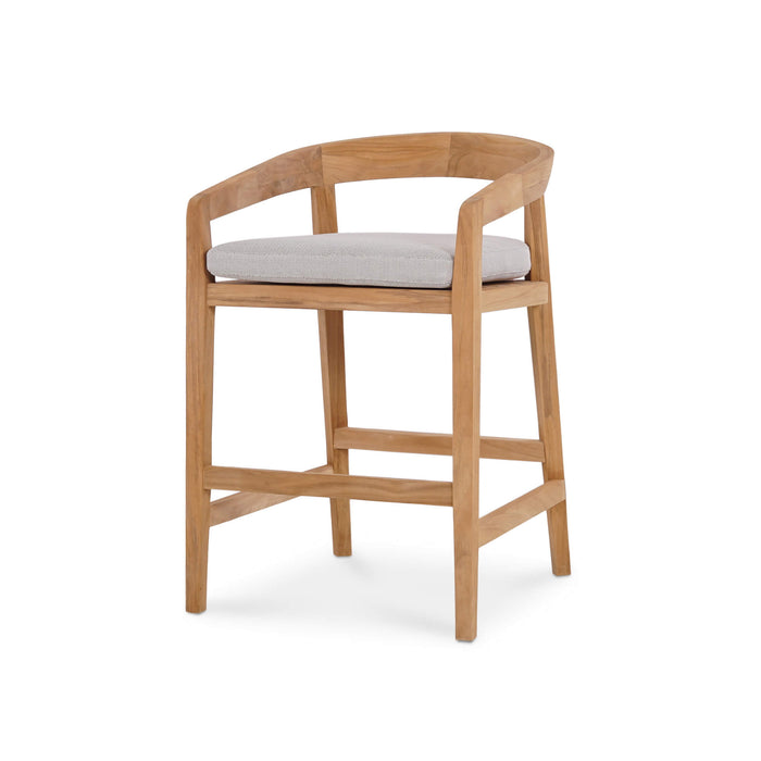 Bramble - Raleigh Counter Stool w/ Seat Cushion - Outdoor Teak - 40117T3U05QDF--- - GreatFurnitureDeal