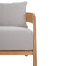 Raleigh Teak Single Seater w/ Seat & Back Cushions - Outdoor Teak - 40117T3U05QDF--- (Set of 2) - GreatFurnitureDeal