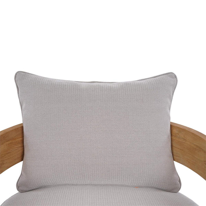 Raleigh Teak Single Seater w/ Seat & Back Cushions - Outdoor Teak - 40117T3U05QDF--- (Set of 2) - GreatFurnitureDeal