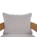 Raleigh Teak Single Seater w/ Seat & Back Cushions - Outdoor Teak - 40117T3U05QDF--- (Set of 2) - GreatFurnitureDeal