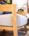 Raleigh Teak Single Seater w/ Seat & Back Cushions - Outdoor Teak - 40117T3U05QDF--- (Set of 2) - GreatFurnitureDeal
