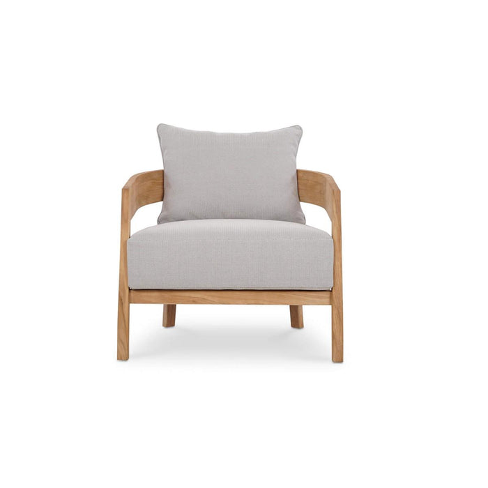 Raleigh Teak Single Seater w/ Seat & Back Cushions - Outdoor Teak - 40117T3U05QDF--- (Set of 2) - GreatFurnitureDeal