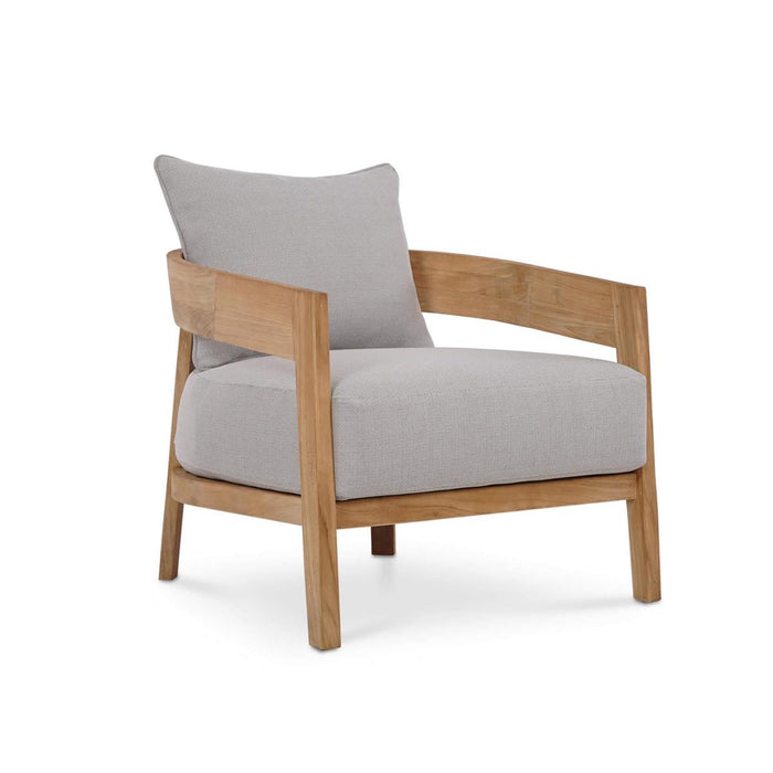 Raleigh Teak Single Seater w/ Seat & Back Cushions - Outdoor Teak - 40117T3U05QDF--- (Set of 2) - GreatFurnitureDeal