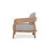 Raleigh Teak Single Seater w/ Seat & Back Cushions - Outdoor Teak - 40117T3U05QDF--- (Set of 2) - GreatFurnitureDeal