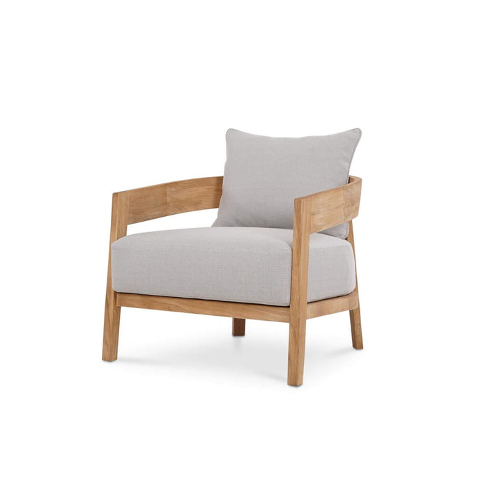 Raleigh Teak Single Seater w/ Seat & Back Cushions - Outdoor Teak - 40117T3U05QDF--- (Set of 2) - GreatFurnitureDeal