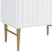 Meridian Furniture - Modernist 30" White Engineered Stone Top And Solid Wood Base Bathroom Vanity - 401White-30 - GreatFurnitureDeal