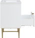 Meridian Furniture - Modernist 30" White Engineered Stone Top And Solid Wood Base Bathroom Vanity - 401White-30 - GreatFurnitureDeal