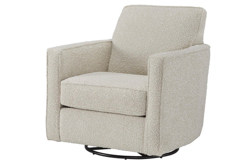 Southern Home Furnishings - Cherie Swivel Glider in Grey and White - 402G Cherie Pearl Swivel Glider - GreatFurnitureDeal