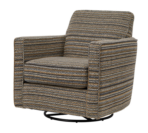 Southern Home Furnishings - Chindi Swivel Glider Chair in Multi - 402G Chindi Storm - GreatFurnitureDeal