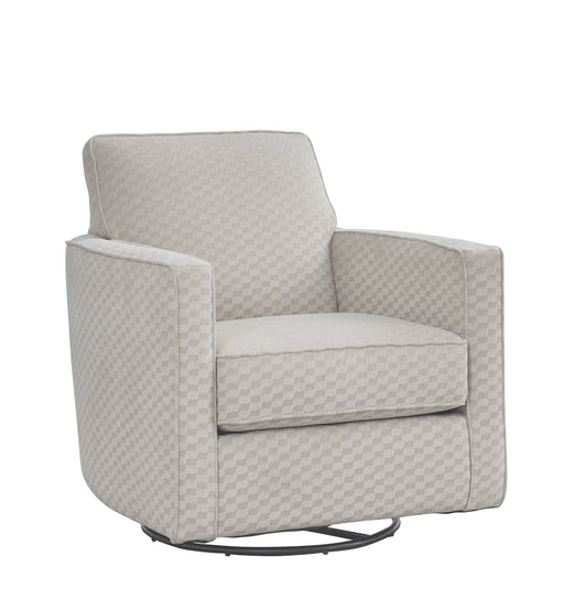 Southern Home Furnishings - Giamatti Swivel Glider Chair in Taupe - 402G Giamatti Oatmeal Swivel Glider - GreatFurnitureDeal