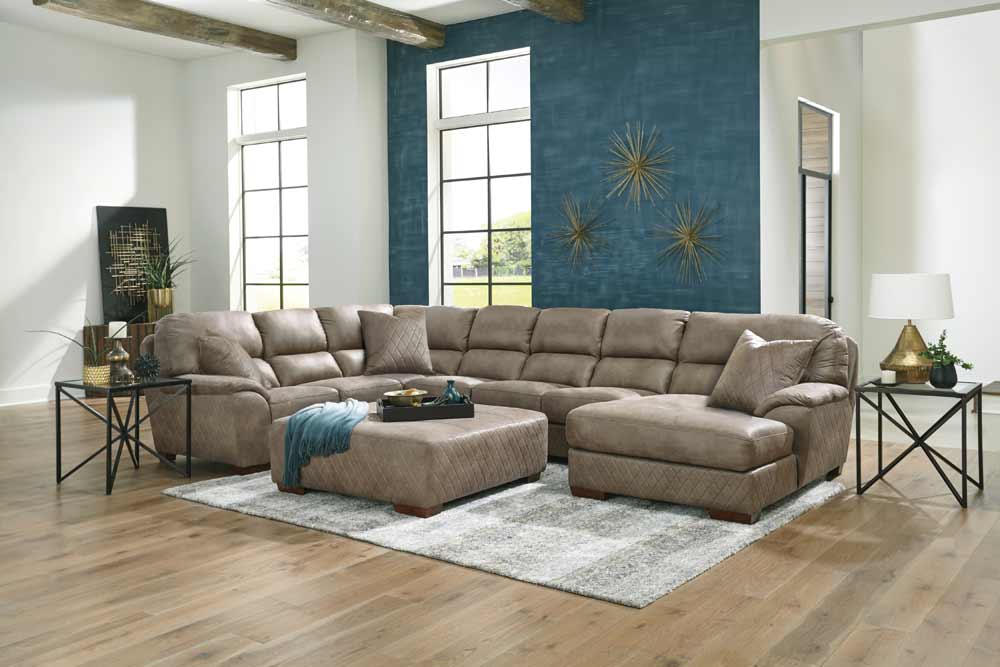 Jackson Furniture - Royce 5 Piece Modular Sectional in Taupe - 4043-62-59-29-31-76-TAUPE - GreatFurnitureDeal