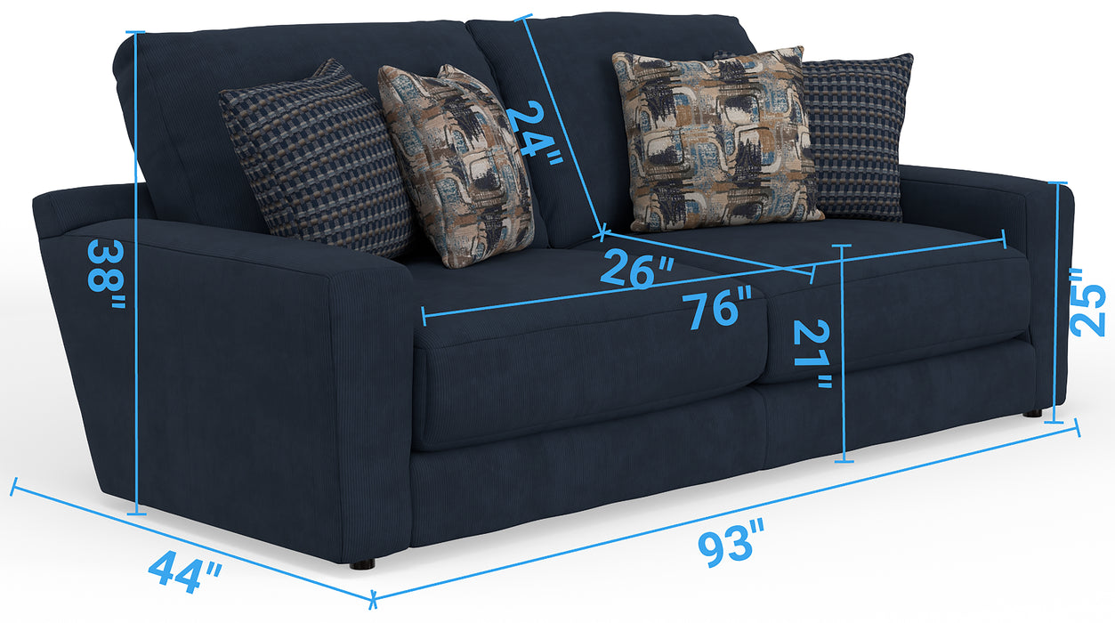 Jackson Furniture - Milo 4 Piece Living Room Set in Jeans - 4046-03-02-01-10-JEANS - GreatFurnitureDeal