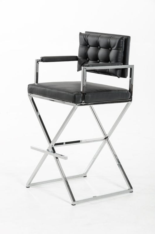 VIG Furniture - Modrest Coppola Modern Black Bar Stool (Set of 2) - VGHR4048B-BLK - GreatFurnitureDeal