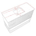 Meridian Furniture - Monad 48" White Genuine Marble Top, Steel And Glass Base Bathroom Vanity - 404White-48 - GreatFurnitureDeal