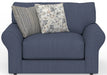 Jackson Furniture - Cape May Chair 1/2 with Cocktail Ottoman in Denim - 4052-01-12-DENIM - GreatFurnitureDeal