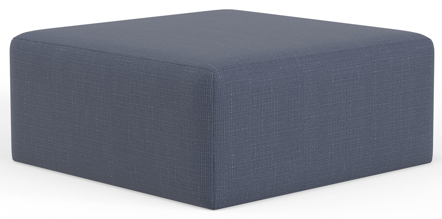 Jackson Furniture - Cape May Chair 1/2 with Cocktail Ottoman in Denim - 4052-01-12-DENIM - GreatFurnitureDeal