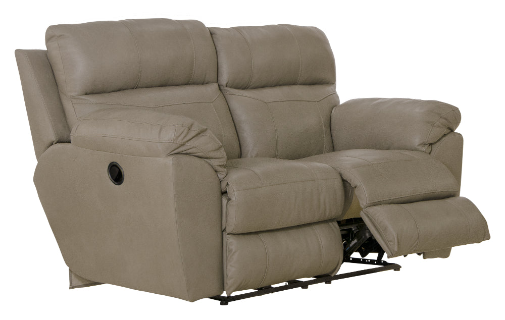 Catnapper - Costa 2 Piece Lay Flat Reclining Sofa Set in Putty - 4071-72-PUTTY - GreatFurnitureDeal