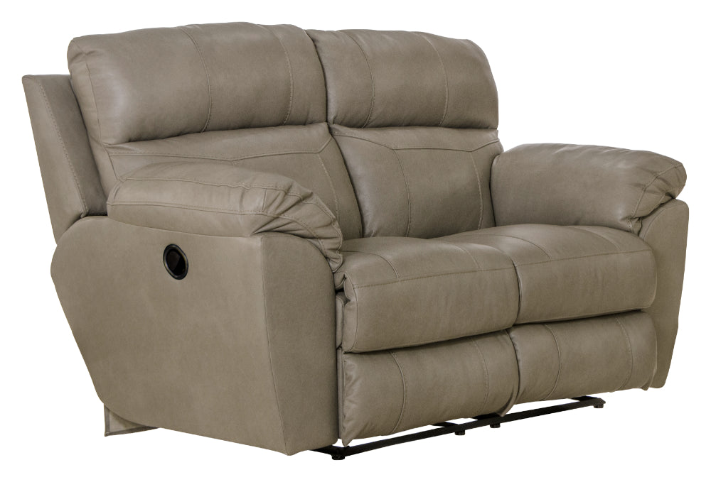 Catnapper - Costa 2 Piece Power Lay Flat Reclining Sofa Set in Putty - 64071-72-PUTTY - GreatFurnitureDeal