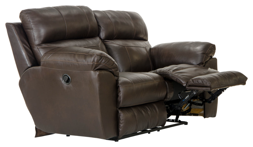Catnapper - Costa Lay Flat Reclining Loveseat in Chocolate - 4072-CHOCOLATE - GreatFurnitureDeal