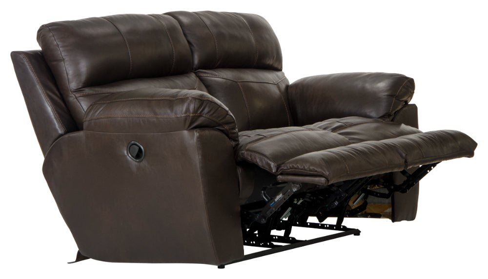 Catnapper - Costa Lay Flat Reclining Loveseat in Chocolate - 4072-CHOCOLATE - GreatFurnitureDeal