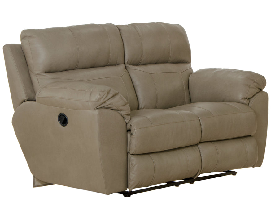 Catnapper - Costa 3 Piece Lay Flat Reclining Living Room Set in Putty - 4071-72-70-PUTTY
