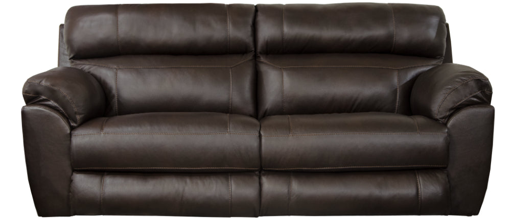 Catnapper - Costa Power Lay Flat Reclining Sofa in Chocolate - 64071-CHOCOLATE - GreatFurnitureDeal