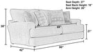 Jackson Furniture - Lamar Sofa in Cream - 4098-03-CREAM - GreatFurnitureDeal