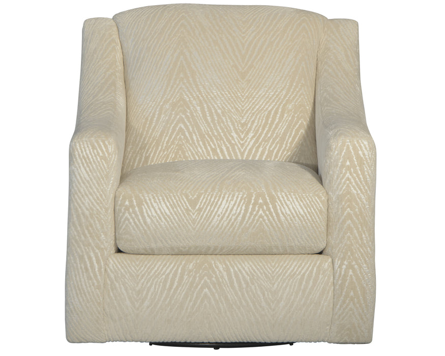 Jackson Furniture - Lamar Swivel Chair with Cocktail Ottoman in Cream - 4098-21-12-CREAM