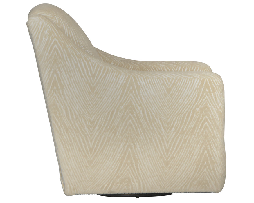 Jackson Furniture - Lamar Swivel Chair with Cocktail Ottoman in Cream - 4098-21-12-CREAM