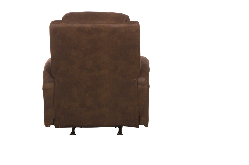 Catnapper - Kyle Rocker Recliner w/Dual Cupholders in Walnut - 4103-2-WALNUT - GreatFurnitureDeal