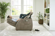 Catnapper - Relaxer Power Headrest Power Lay Flat Recliner in Taupe - 764106-7-TAUPE - GreatFurnitureDeal