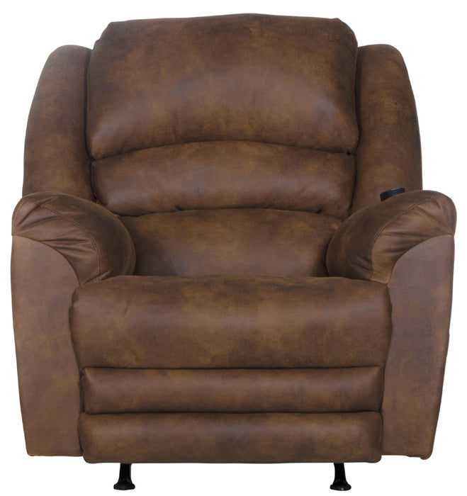 Catnapper - Hayden Chaise Rocker Recliner w/Heat & Massage in Auburn - 4107-2-AUB - GreatFurnitureDeal