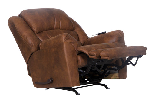 Catnapper - Hayden Chaise Rocker Recliner w/Heat & Massage in Auburn - 4107-2-AUB - GreatFurnitureDeal