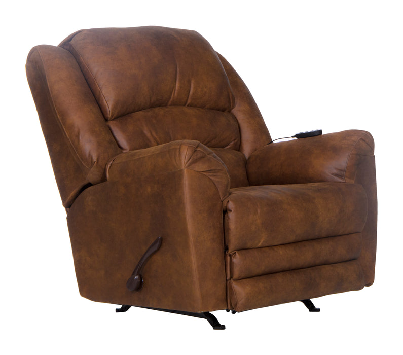 Catnapper - Hayden Chaise Rocker Recliner w/Heat & Massage in Auburn - 4107-2-AUB - GreatFurnitureDeal