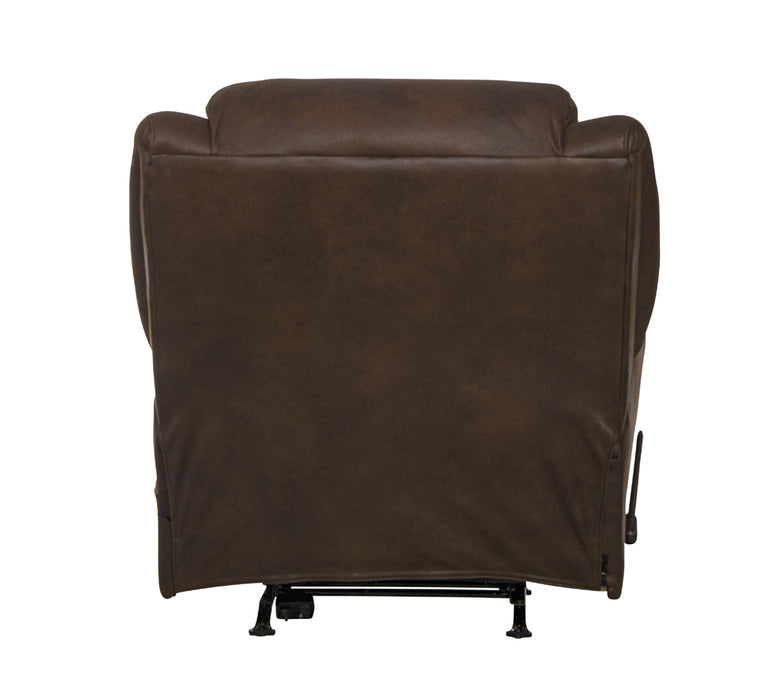 Catnapper - Hayden Chaise Rocker Recliner w/Heat & Massage in Walnut - 4107-2-WAL - GreatFurnitureDeal