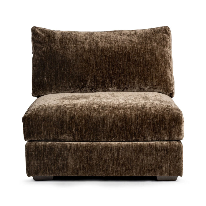 Classic Home - Ludwig Armless Chair in Mossed Brown - 41105322301