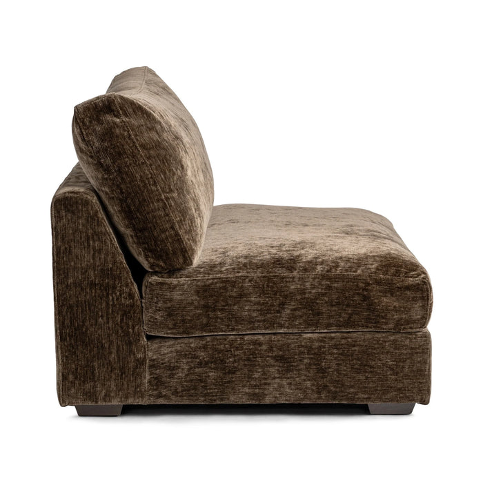 Classic Home - Ludwig Armless Chair in Mossed Brown - 41105322301