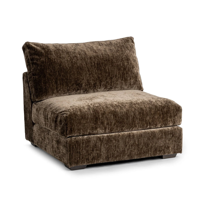 Classic Home - Ludwig Armless Chair in Mossed Brown - 41105322301