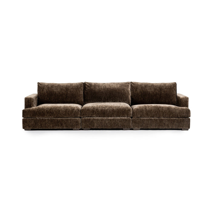 Classic Home - Ludwig 3 Piece Sofa in Mossed Brown - 4110SC2301