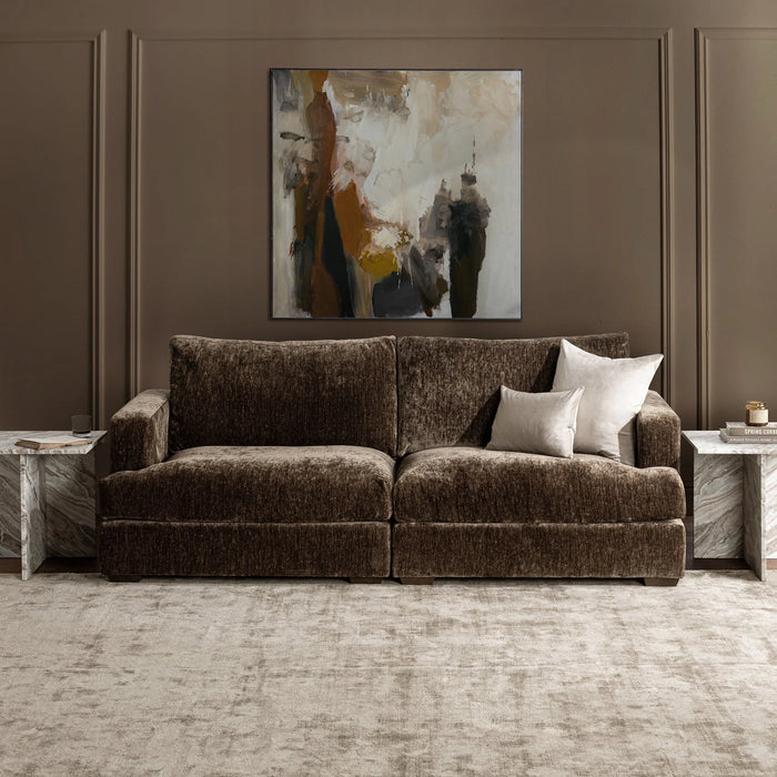 Classic Home - Ludwig 2 Piece Sofa in Mossed Brown - 4110SF2301