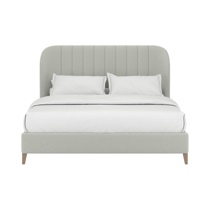 ART Furniture - Grant Queen Pillow Track Upholstered Bed in Snow - 413125-2743H5 - GreatFurnitureDeal