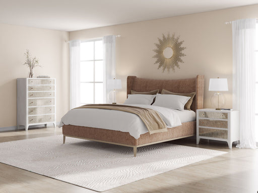ART Furniture - Edwin King Wing Shelter Uph Bed-Suede - 413136-2743H7 - GreatFurnitureDeal