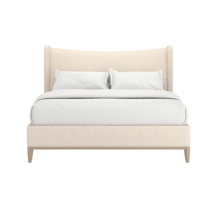 ART Furniture - Edwin King Wing Shelter Uph Bed-Creme - 413136-2743H9 - GreatFurnitureDeal