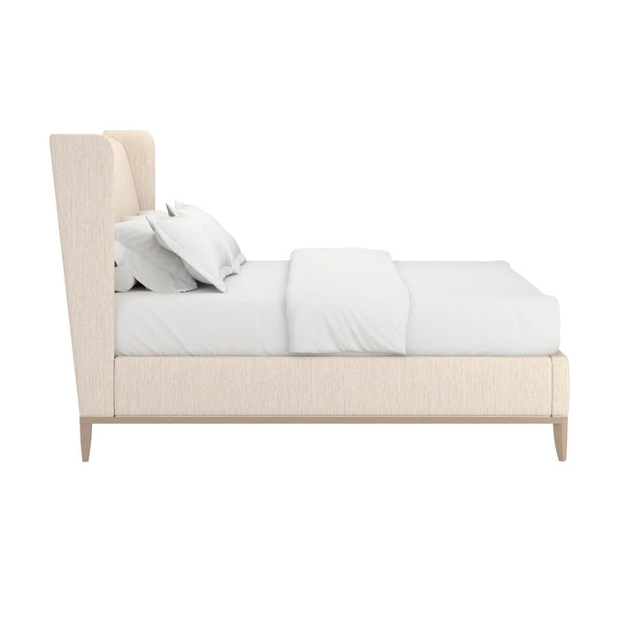 ART Furniture - Edwin King Wing Shelter Uph Bed-Creme - 413136-2743H9 - GreatFurnitureDeal