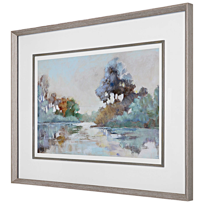Uttermost - Morning Lake Watercolor Framed Print - 41418