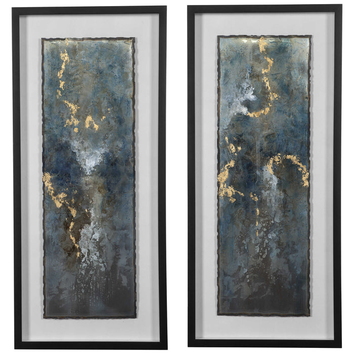 Uttermost - Lakeside Grande Framed Abstract Print - 41433 - GreatFurnitureDeal