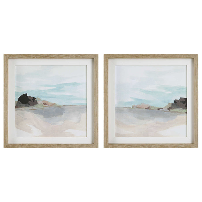 Uttermost - Glacial Coast Framed Prints, Set/2 - 41445 - GreatFurnitureDeal